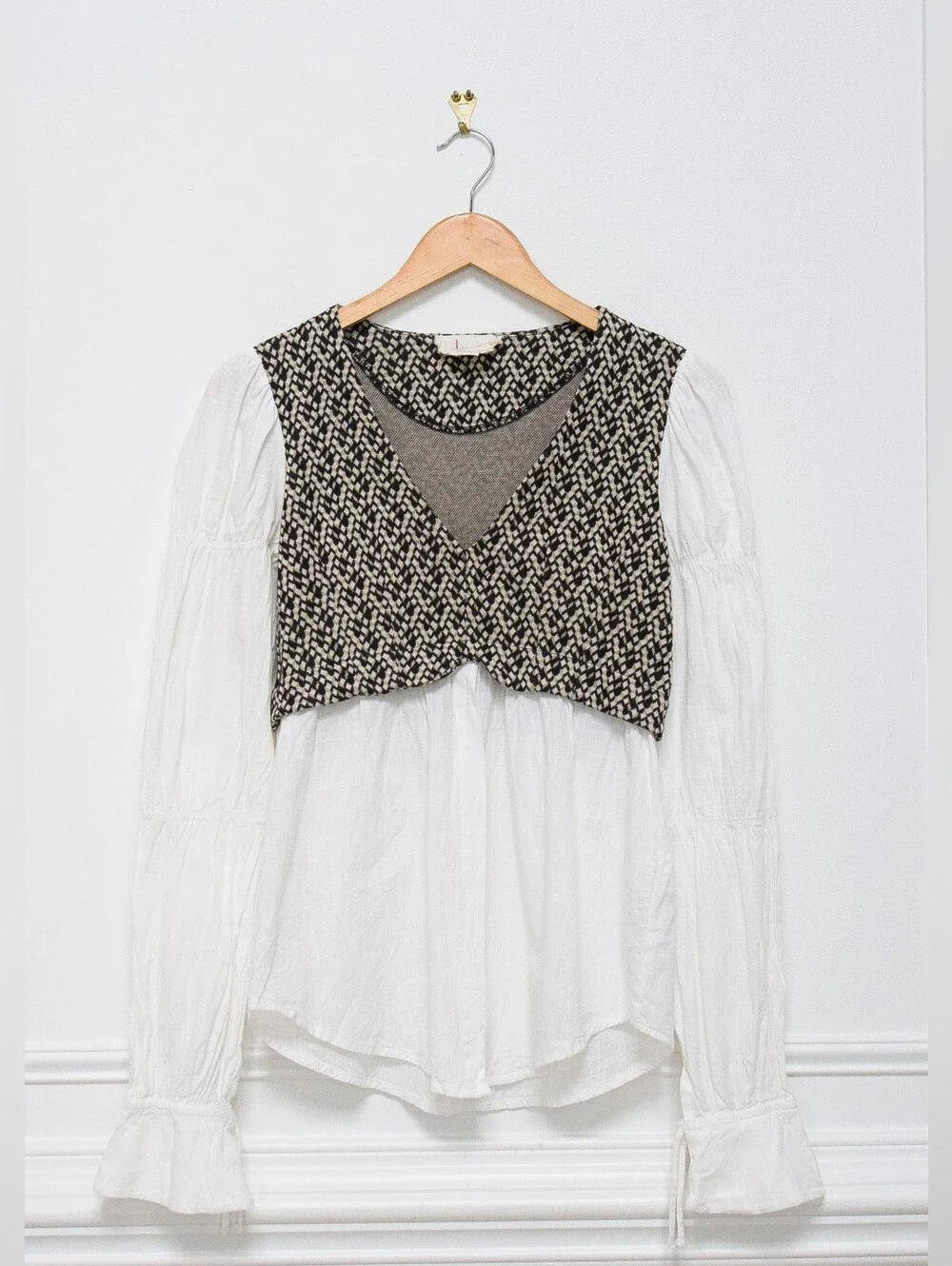 Anthropologie layered jacquard
